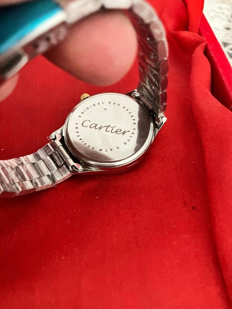 Cartier Yeşil Kadranlı İki Renkli Şık kadın kol saati… - 10