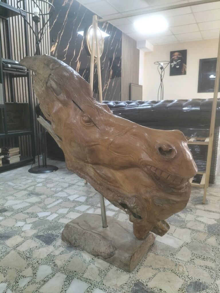 ağaç oyma at başı - 2