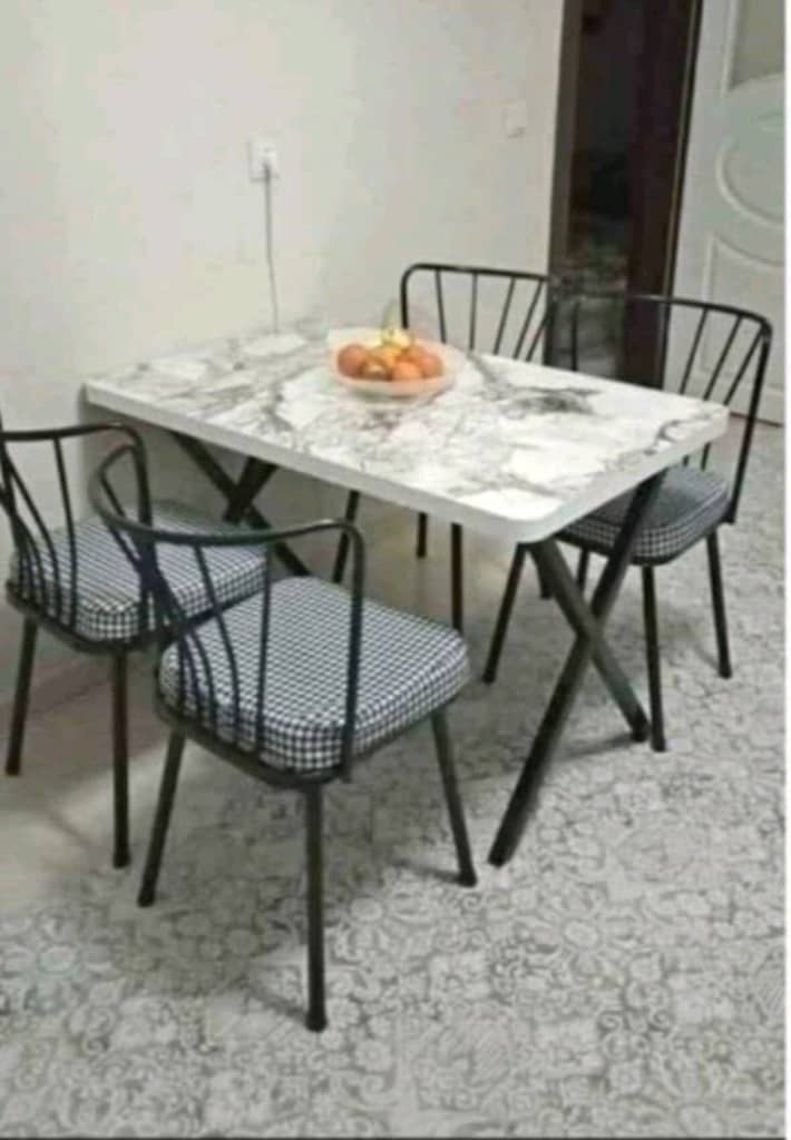 YEMEK MASASI ŞIK MUTFAK MASASI MODERN TASARIM - 8