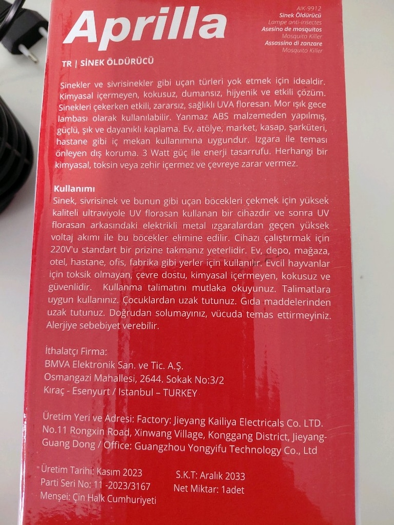 Elektrikli sinek öldürücü - 4