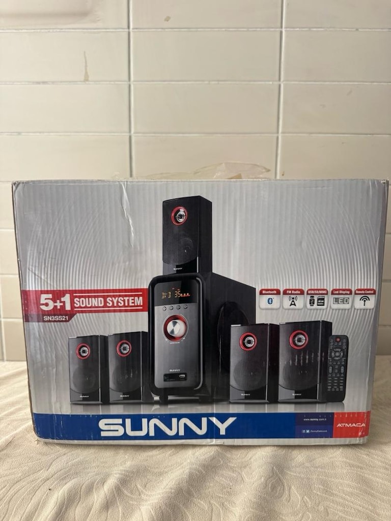 SIFIR KAPALI KUTU - Sunny SN3SS21 5+1 Bluetooth Ses Sistemi - 3