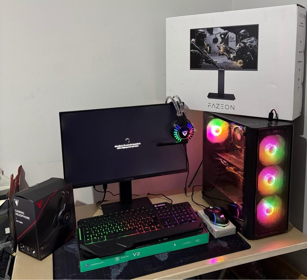 TERTEMİZ 165HZ MONİTÖRLÜ RX5600XT EKRAN KART,16GB RAM'Lİ RYZEN 5 - 7
