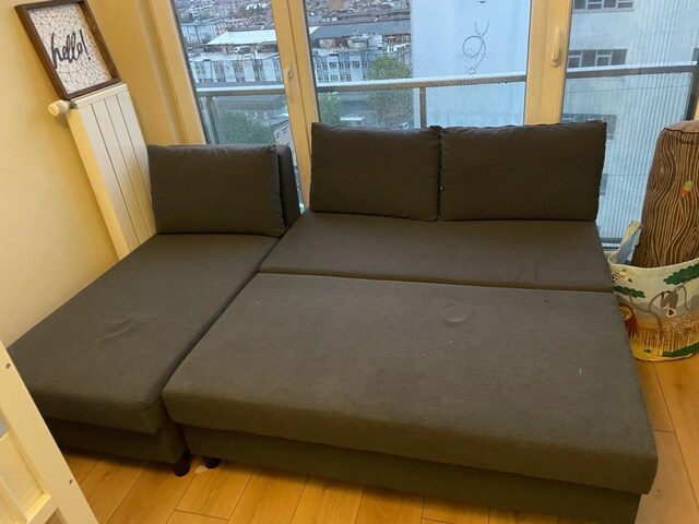 IKEA Älvdalen Köşe Koltuk – Yataklı ve Depolamalı – Gri