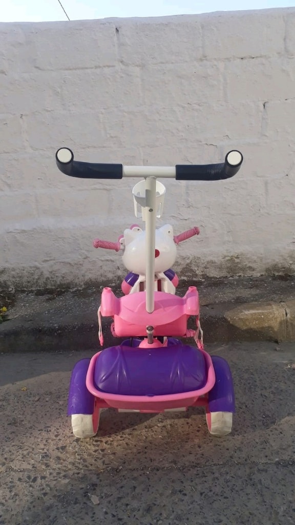 Hello kitty çocuk bisikleti 3 tekerlekli - 6