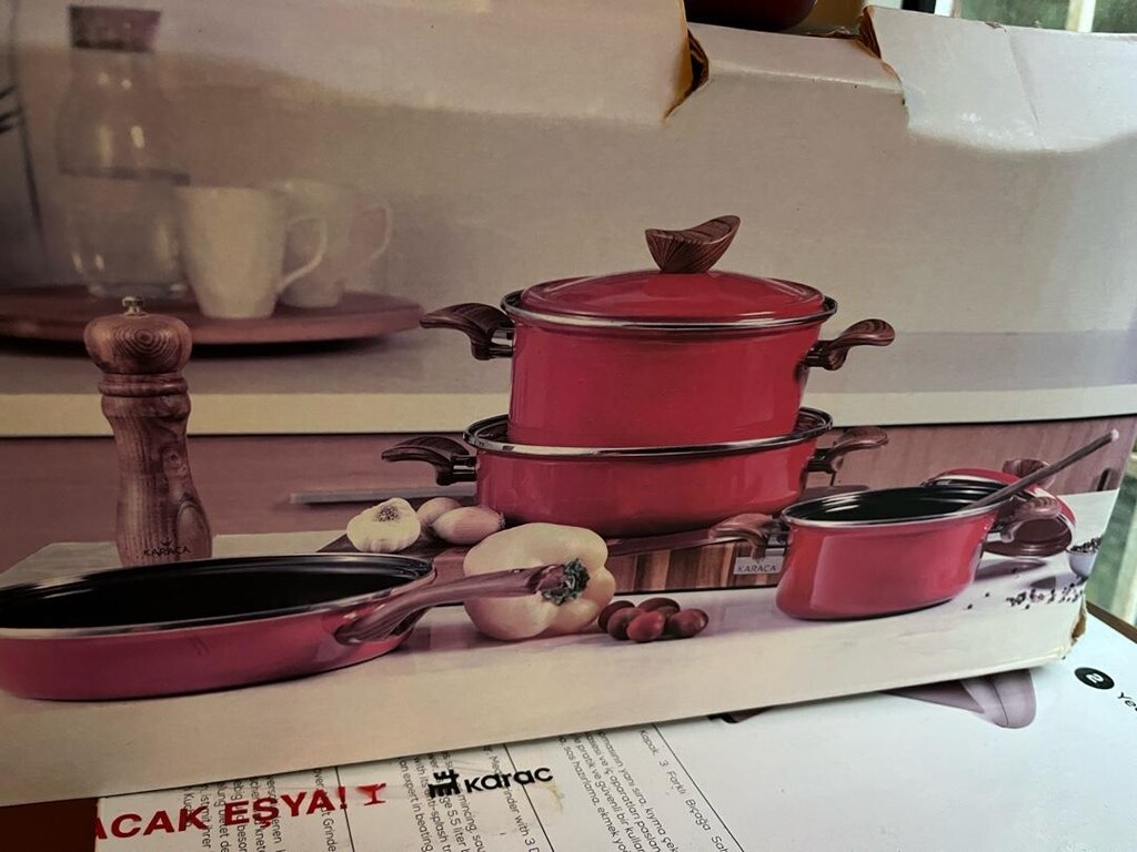 karaca emaye tencere setı