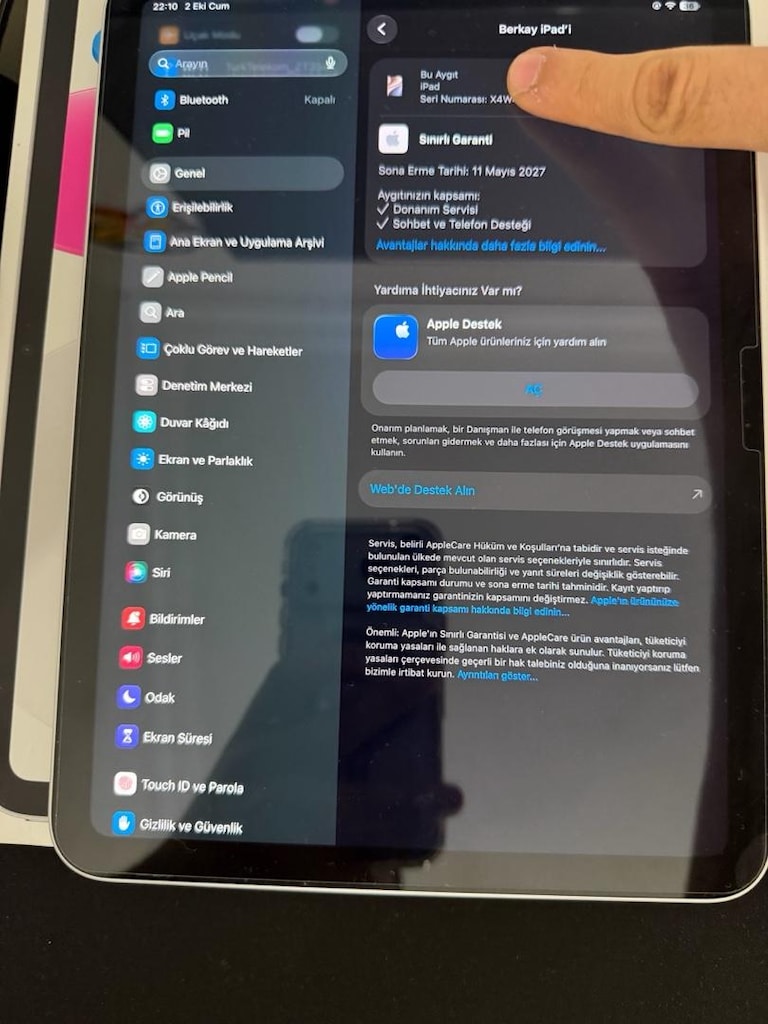 İPAD (A16) 128 GB HATASIZZZ KUTULU FATURALI - 10