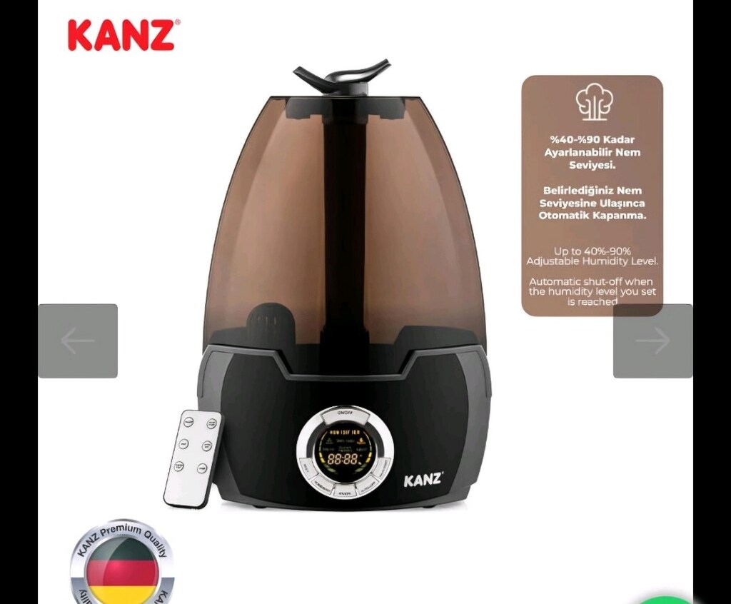KANZ KNZ-0634 (MH-602) – 5,8 L Ultrasonik Hava Nemlendirici - 5