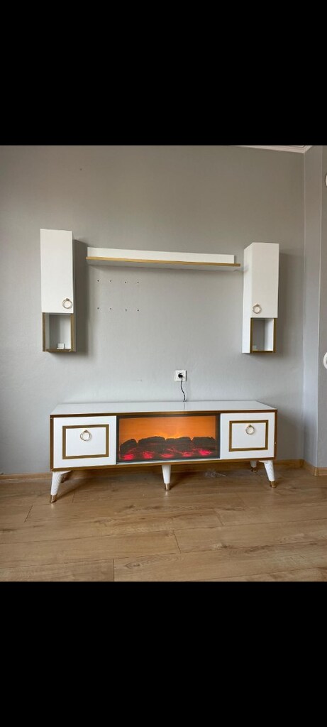Şömineli TV Sehpamız TV Ünitesi tv dolabı - 3