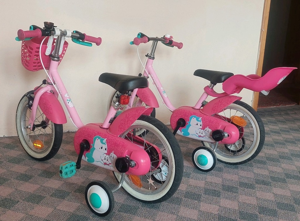 2 ADET 14 JANT DECATHLON BTWIN KIZ ÇOCUK BISIKLETI - 5