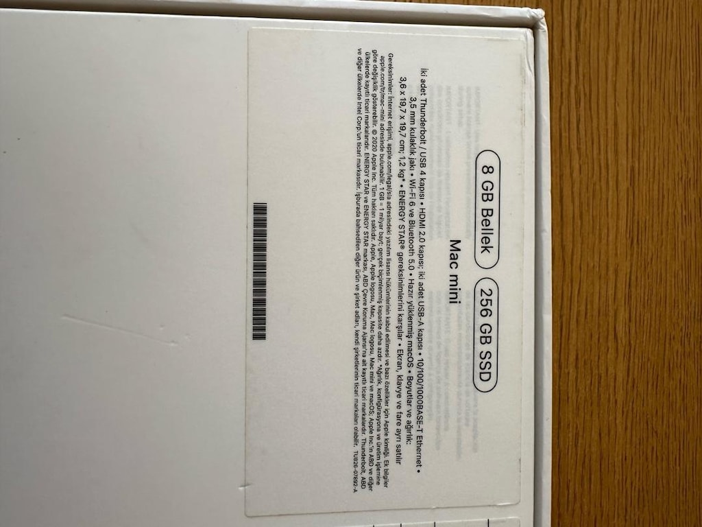 Apple Mac mini M1 2020 | 8GB RAM 256GB SSD | Tertemiz | Kutu + Adaptör - 5