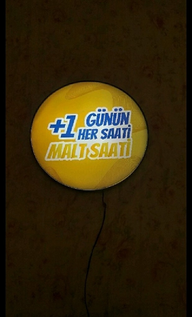 EFES MALT +1 IŞIKLI LED DUVAR TABELASI (Kusursuz/Sorunsuz) - 6