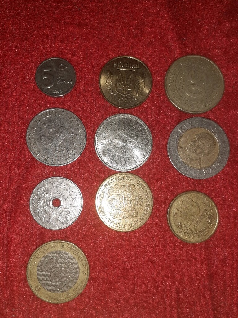 10 adet karışık metal para - 2