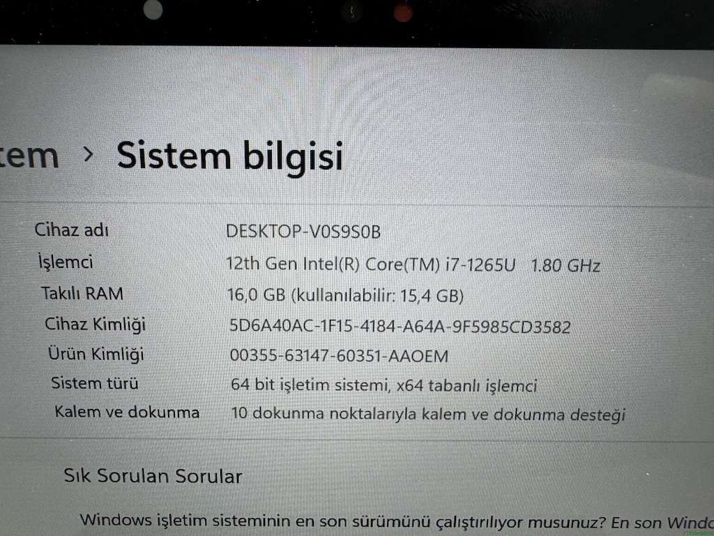 DELL İ7 12. NESİL 16 GB RAM 512 NVME KATLANIR DOKUNMATİK - 6