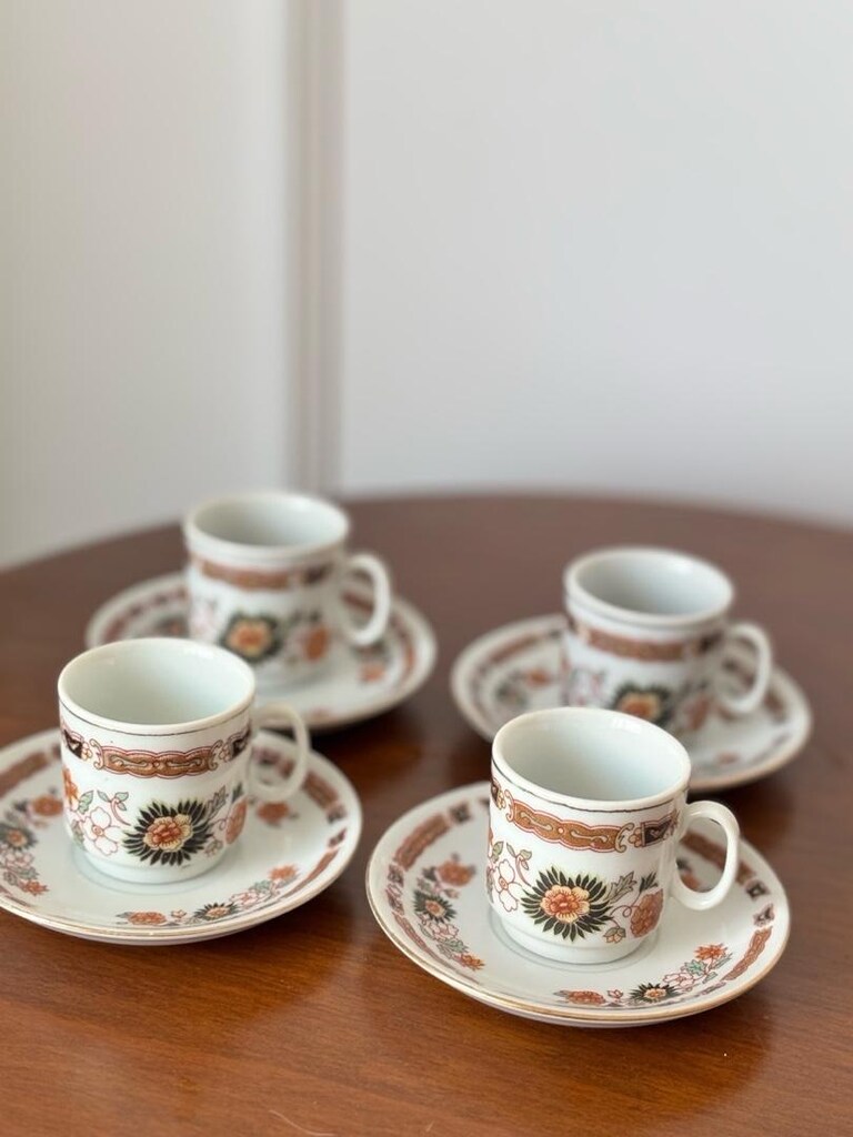 Vintage Çin Damgalı Fincan Takımı - 6