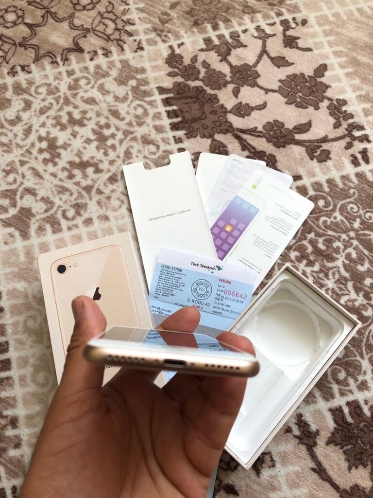 Fatura kutu ve aksesuar var pil100 Rose gold - 5