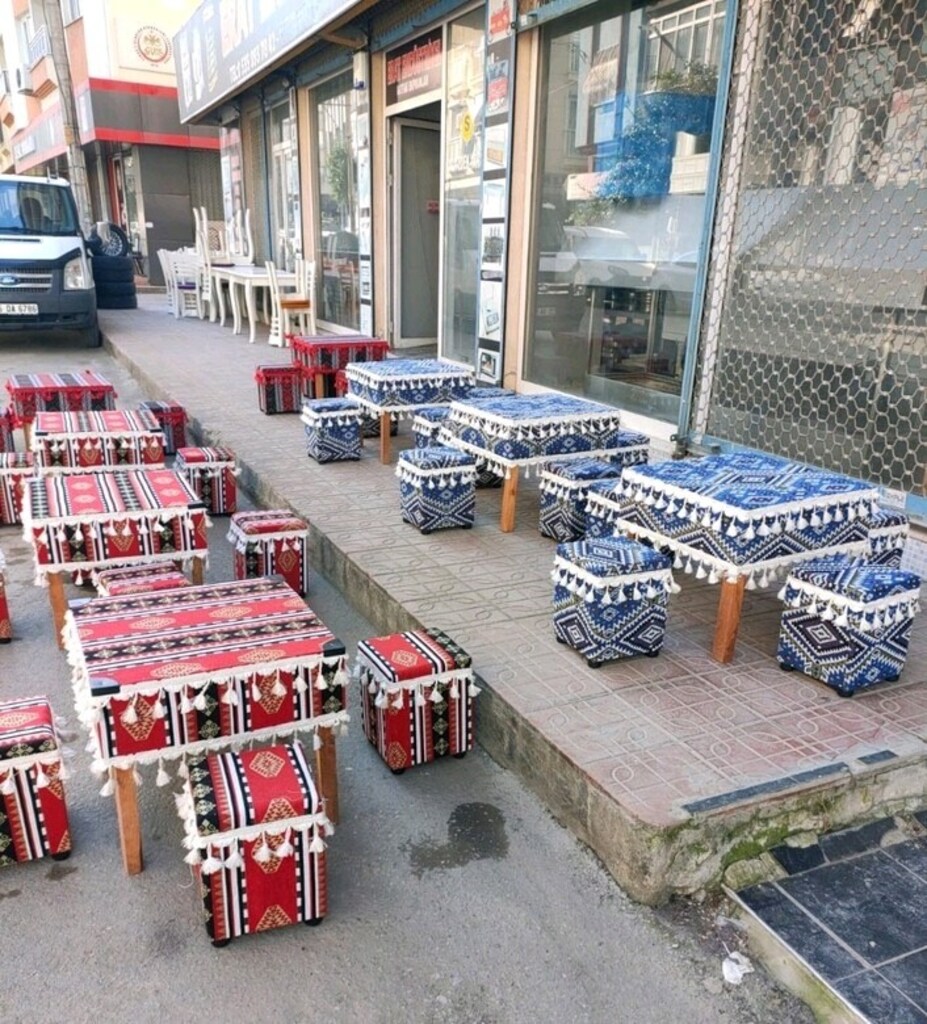 tabure takımı sedir takımı şark köşesi masa sandalye tabure takım - 8