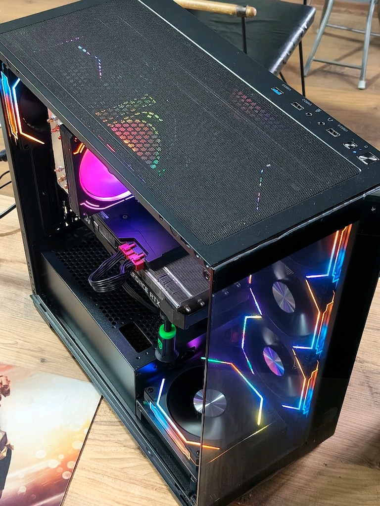 RTX 3070 RYZEN 5 5600 16GB RGB RAM 512GB M2SSD 600W AKVARYUM KASA - 6