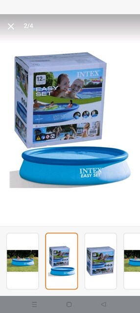 SIFIR KAPALİ Intex 28130 Easy Set 366x77 cm Aile Havuzu