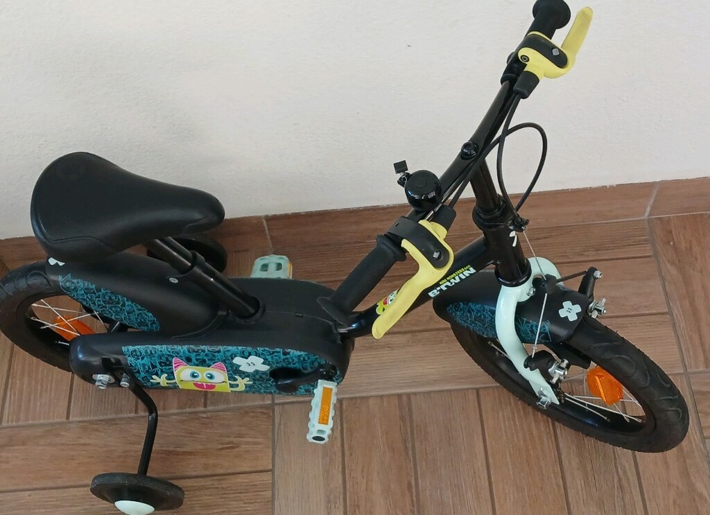 btwin çocuk bisikleti 14 jant Decathlon YENİ GİBİ Ön Sepetli de var - 3