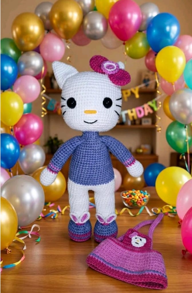 Amigurumi Mor düşler Hello Ktty.. - 3