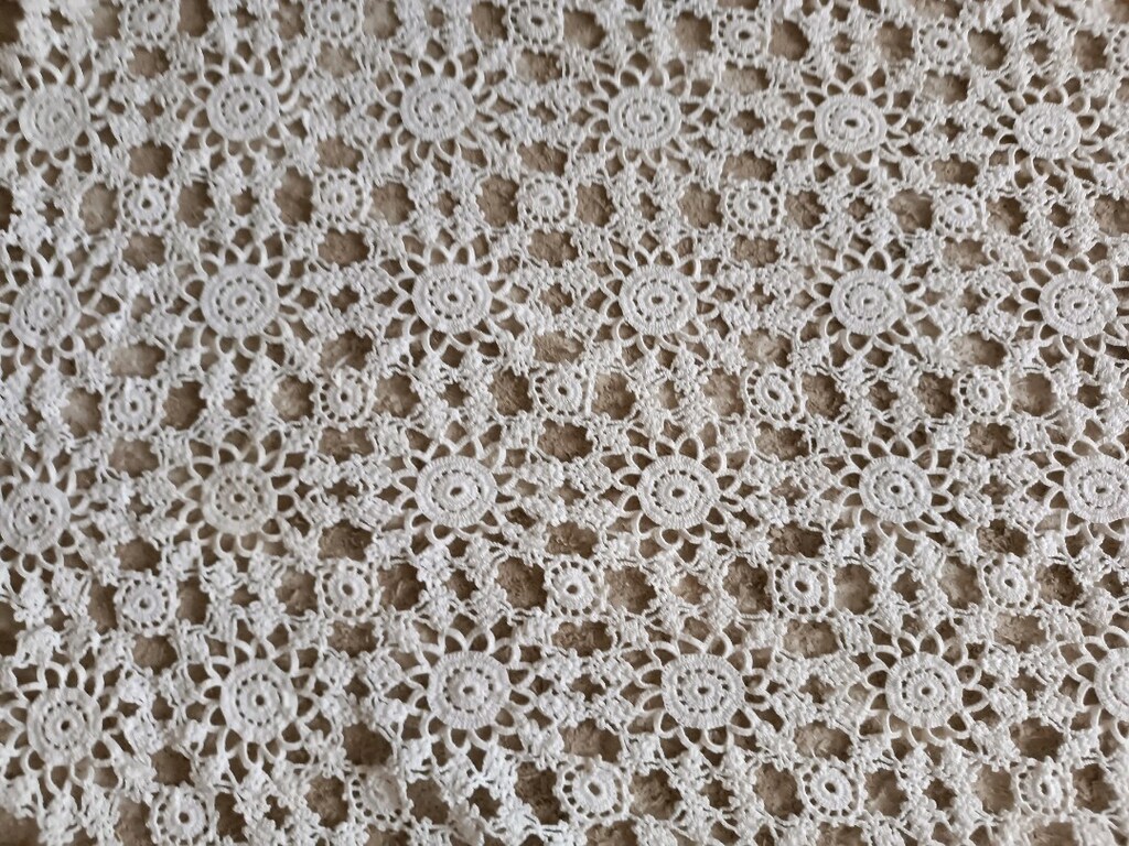 Vintage El işi Dantel Masa Örtüsü - 2