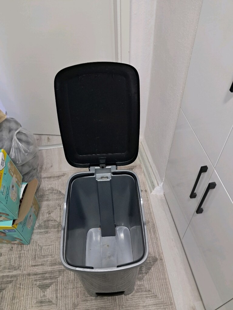 pedallı çöp kutusu çöp kovası 40 lt - 2