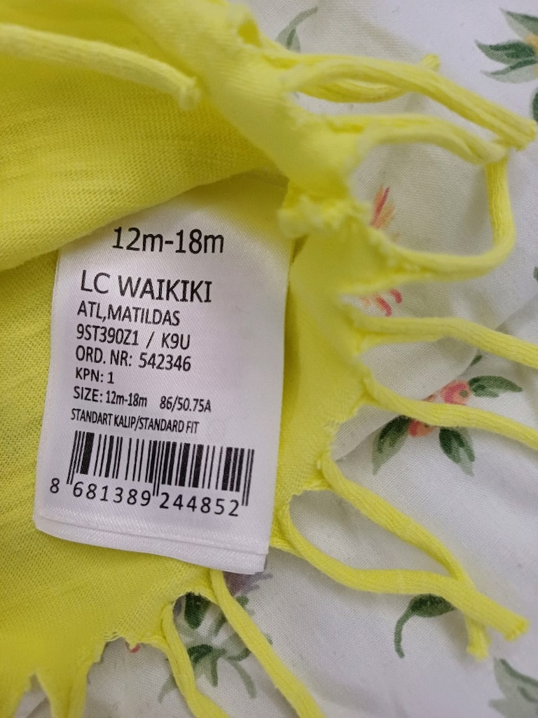 LC Waikiki Sarı Kız Çocuk Tişört - 4