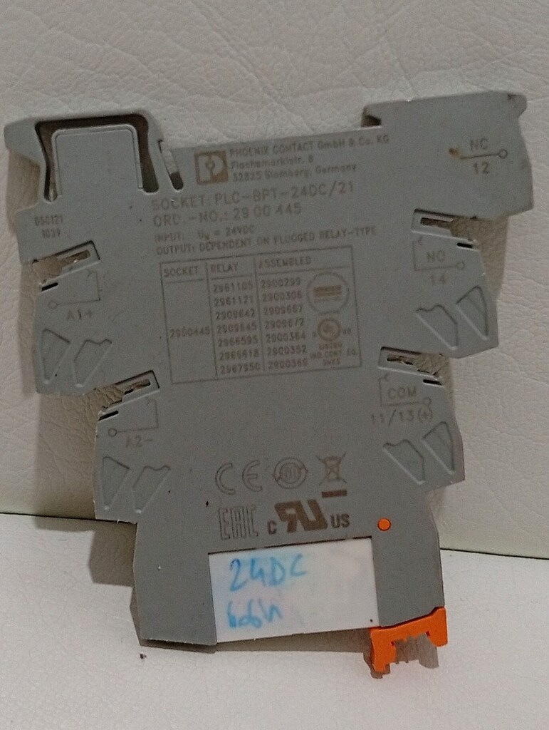 PLC-BPT 24DC/21 Relay base 2900445 REL-MR- 24DC/21 - Tek röle -2961105 - 3
