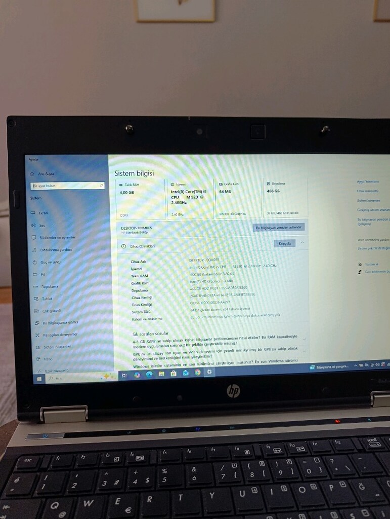 HP 8440 P METAL KASA H. EKRANKARTLI ADETLİ MEVCUTTUR. - 7