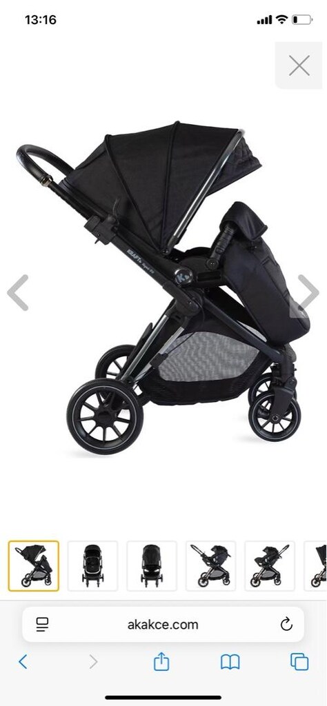 kraft napoli pr travel sistem siyah bebek arabası ve puset - 3