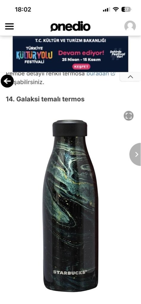 starbucks galaksi temalı termos - 3