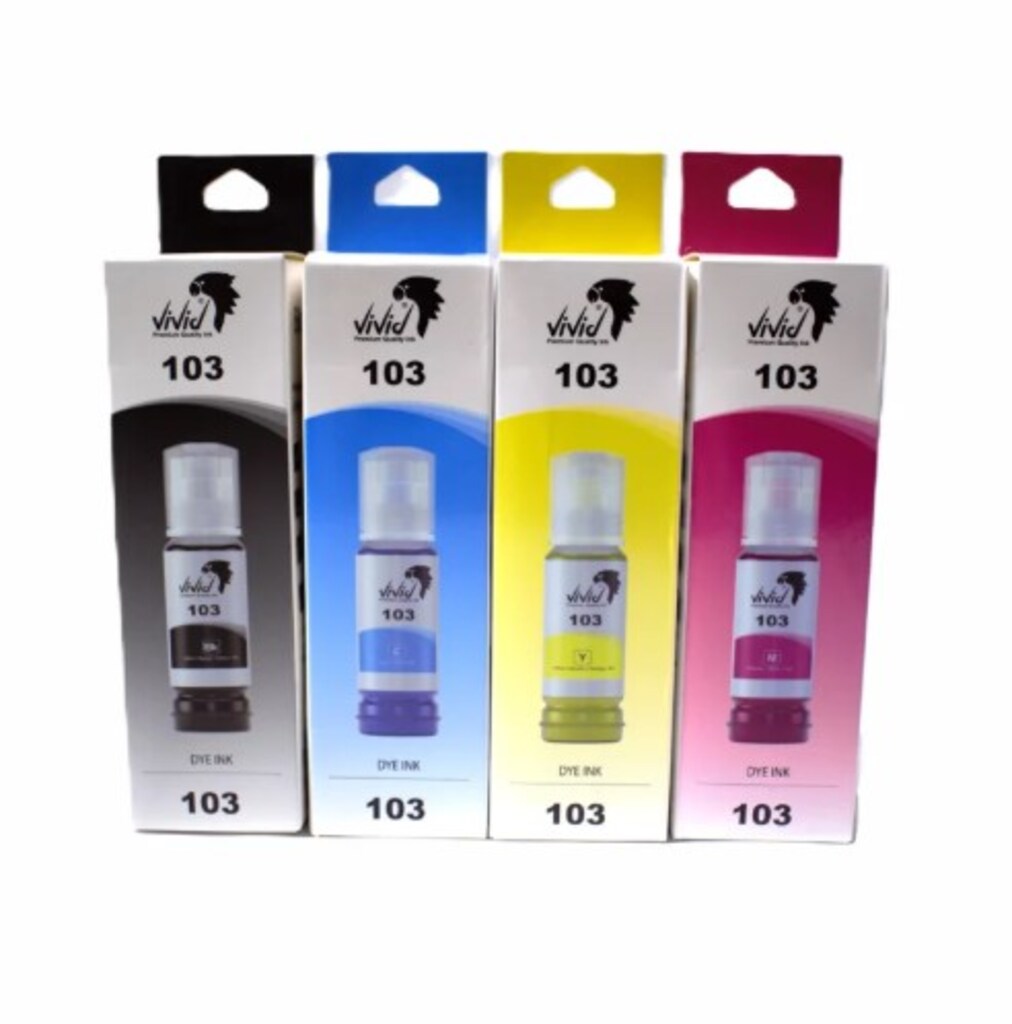 Epson 103 Muadil Mürekkep Seti (Tüm Renkler)