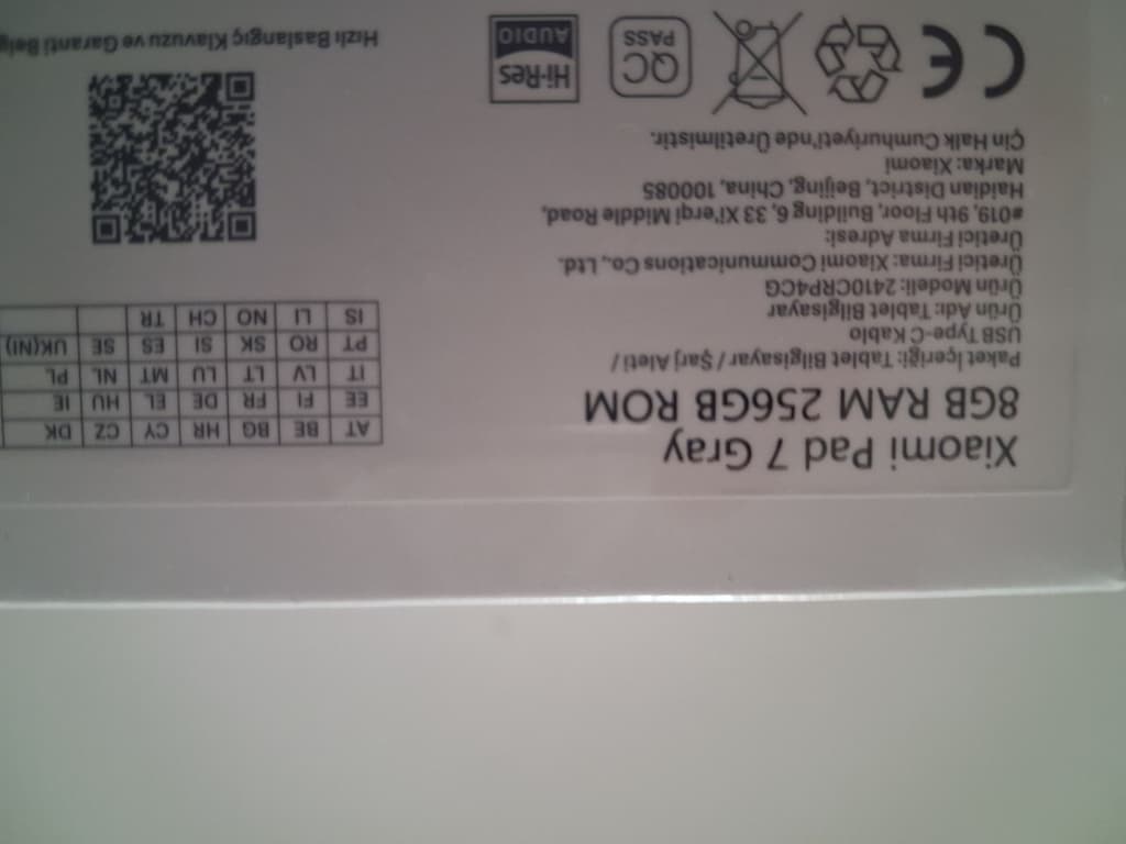 XAOMİ PAD7 TABLET GRAY (Sıfır Kutulu ürün) - 5