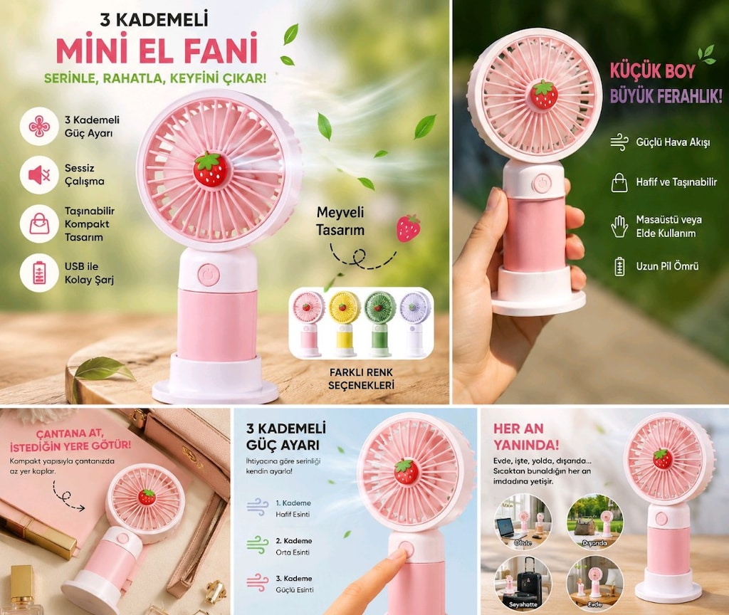Mini el fanı - 3