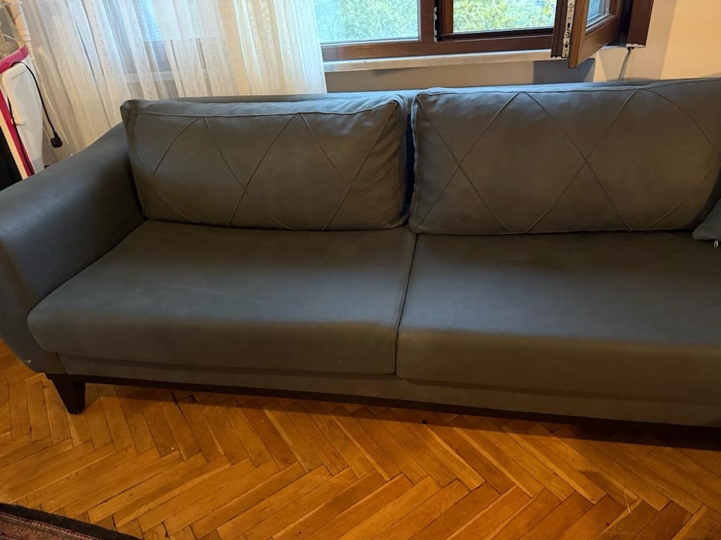 Şık ve Temiz Füme / Koyu Gri L Koltuk Takımı - 6