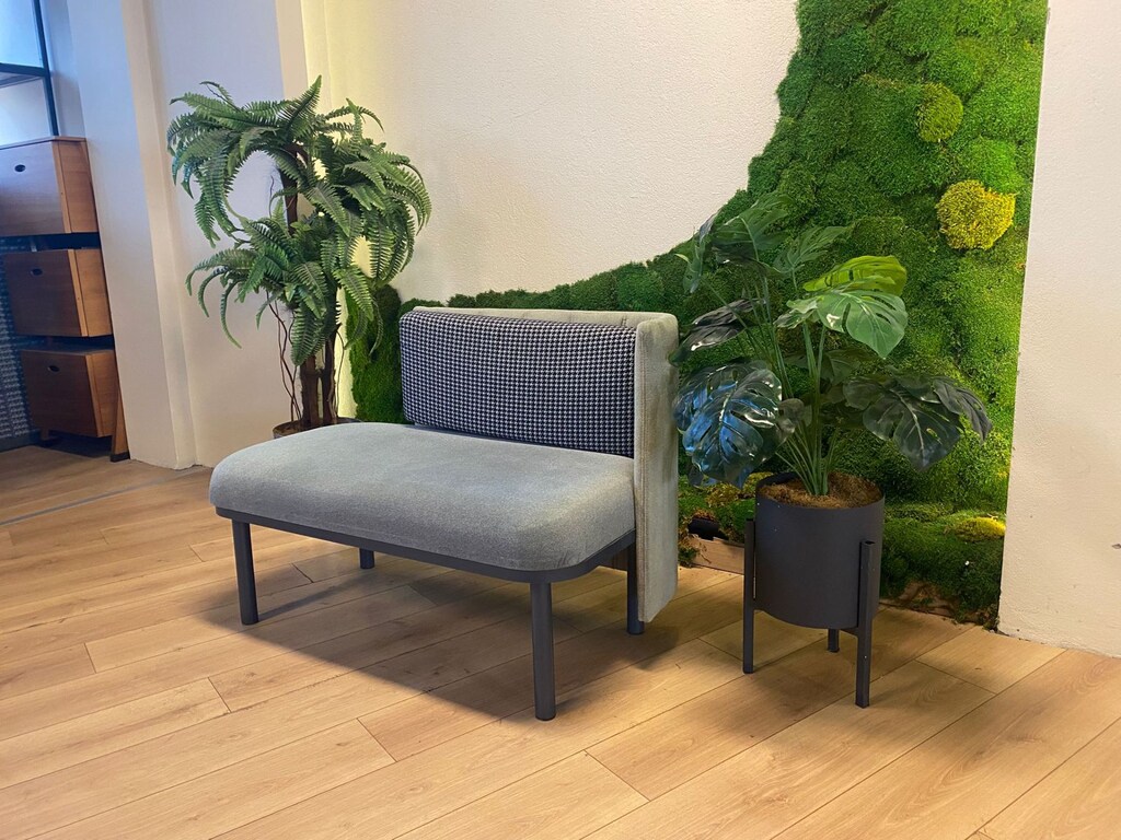 ATOM OFİS - FÜME BEKLEME KANEPE (1 YIL GARANTİ) - 2