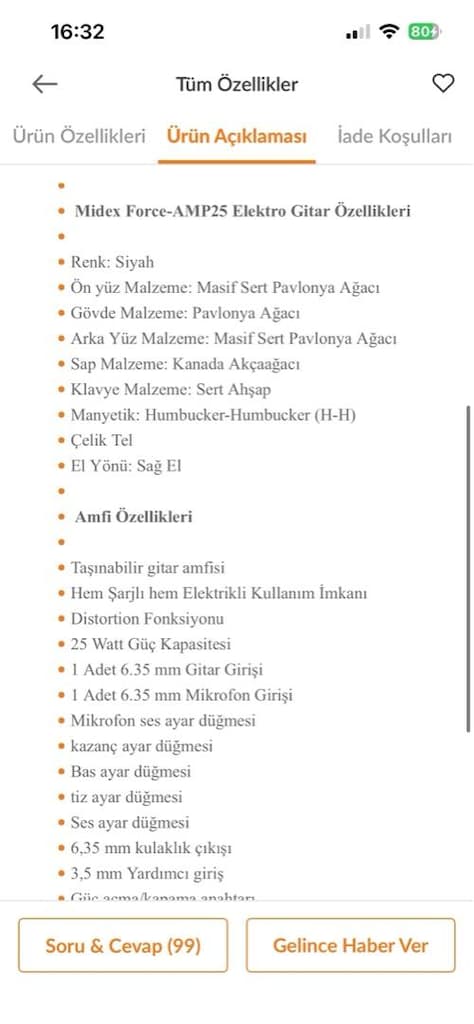 Sıfır Elektro Gitar - 7