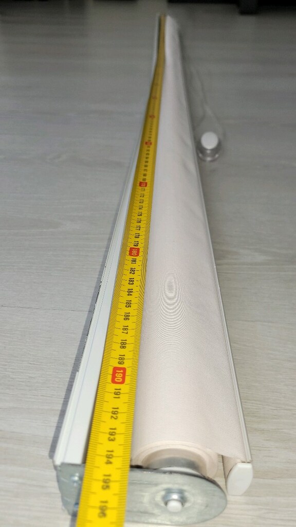 En194cm - boy 204cm Pudra rengi sorunsuz stor perde - 6