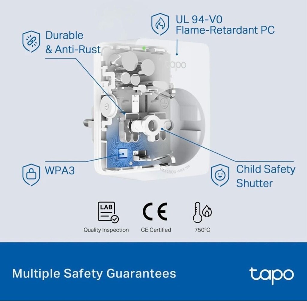 TP-link tapoo p100 2 adet akıllı mini wifi priz - 2