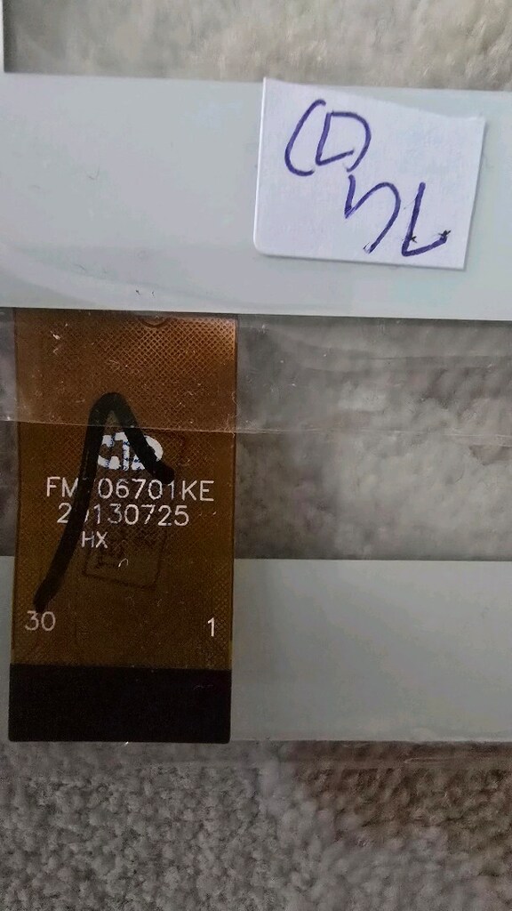 FM 06701 KE 2 0130725 HX kodlu dokunmatik ekran camı - 2