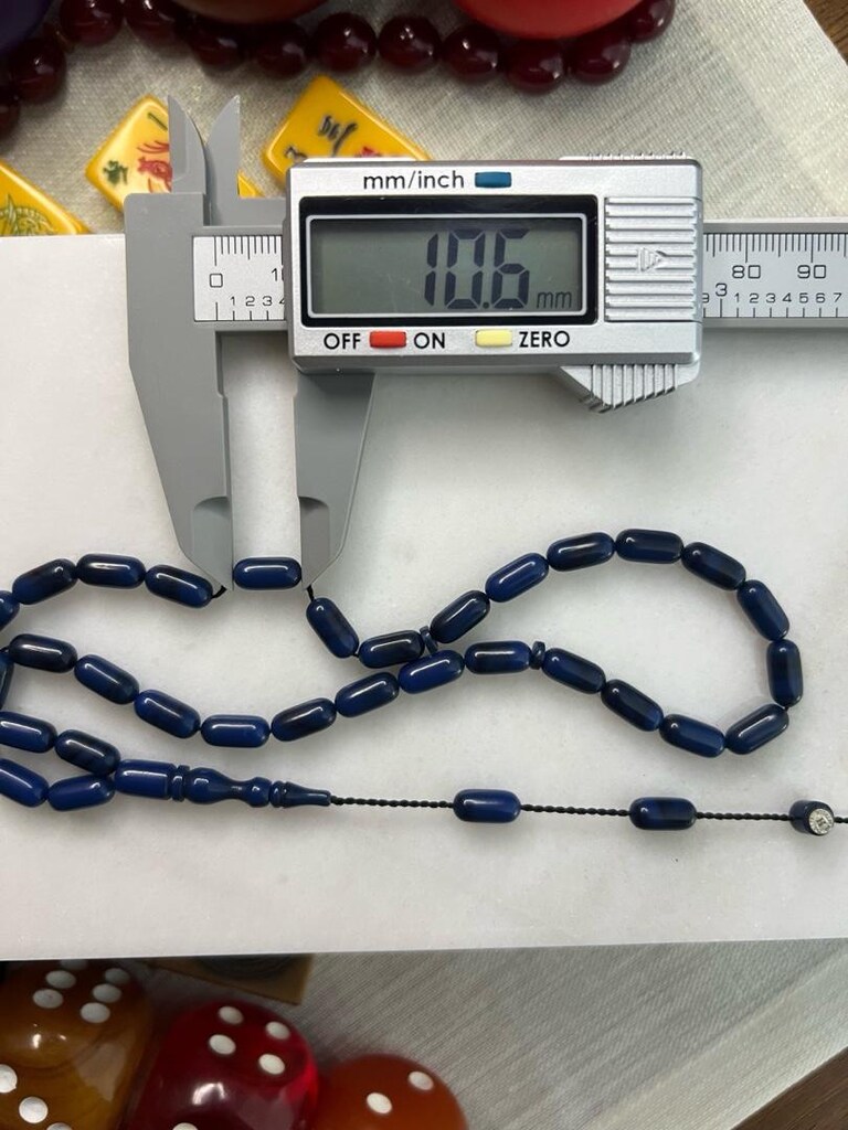 Özel Döküm Sıkma Kehribar Tesbih - 4