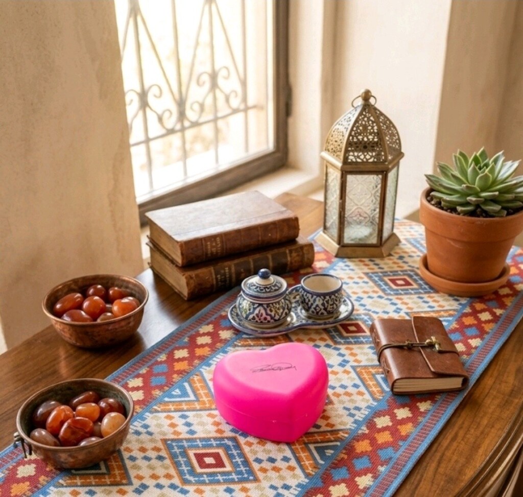 Tupperware Kalp Şeklinde Saklama Kabı, Pembe, Yeni