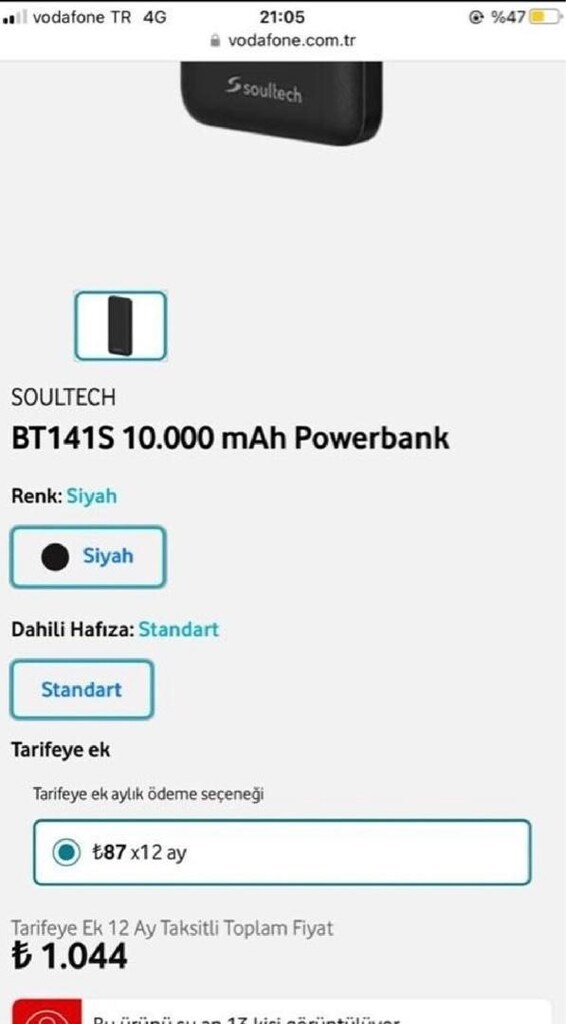 Orjinal Soultech BT141S Carbon 10.000Mah Açılmamış Kutusunda Powerbank - 5