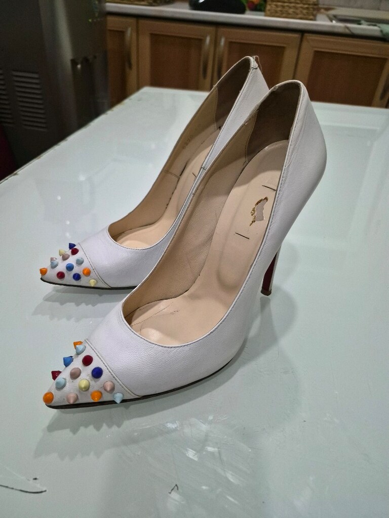 DERI RENKLI PIMLI DEKOLTELI SIVRI BURUN 13 cm - 2