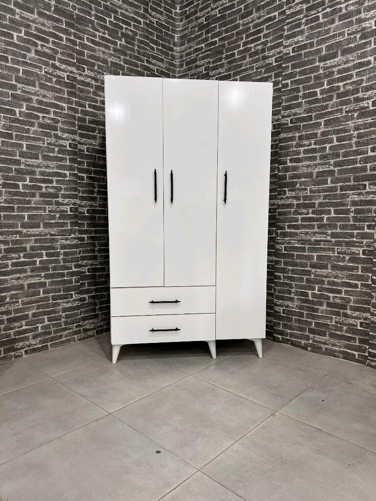3 kapaklı mdf elbise dolabı - 5