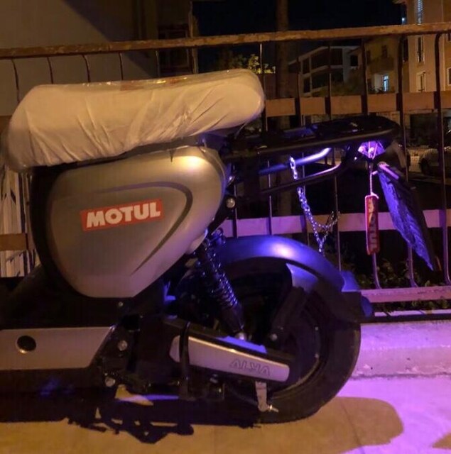 ÇORUMDA TEK ELEKTRİKLİ MOTORSİKLET !