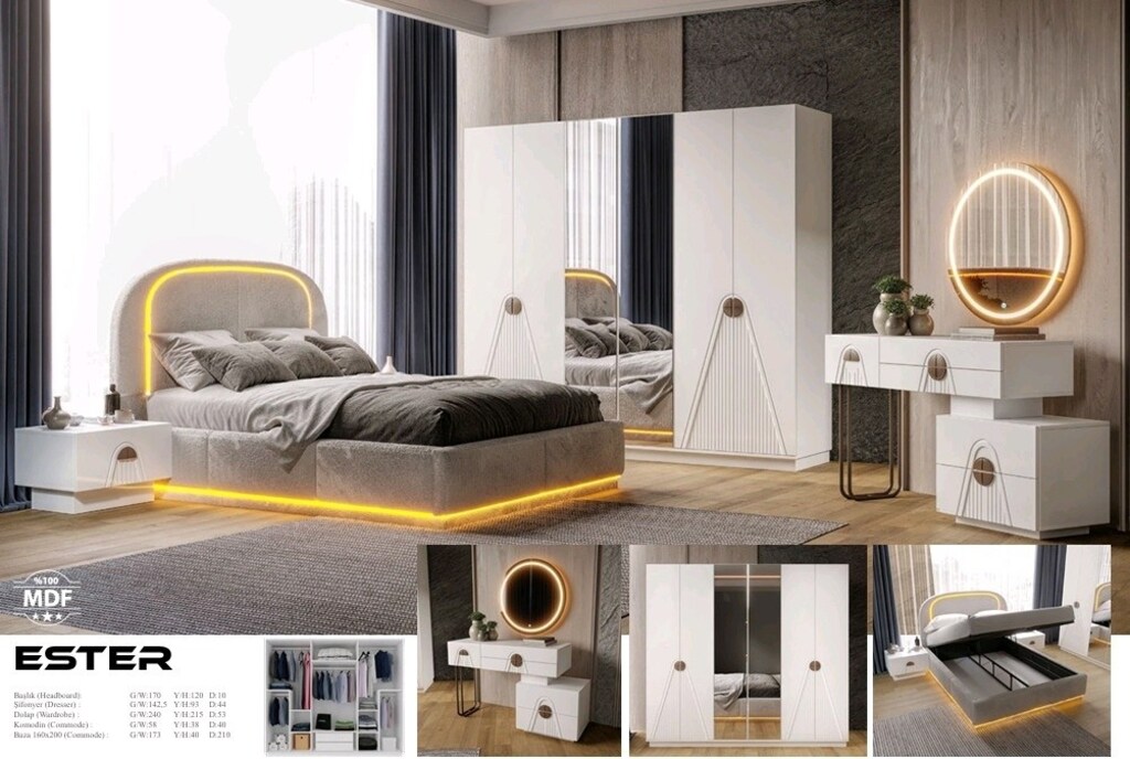 En sevilen yatak odası takımı Grand mina - 7