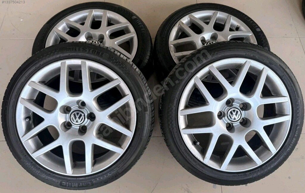16 5x100 pasific orjinal jant lastik takımı hatasız sıfır ayar - 2