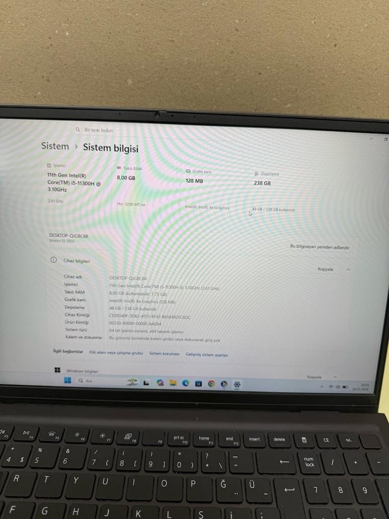 DELL İ5,11 (51) 8 ram 256 ssd - 5