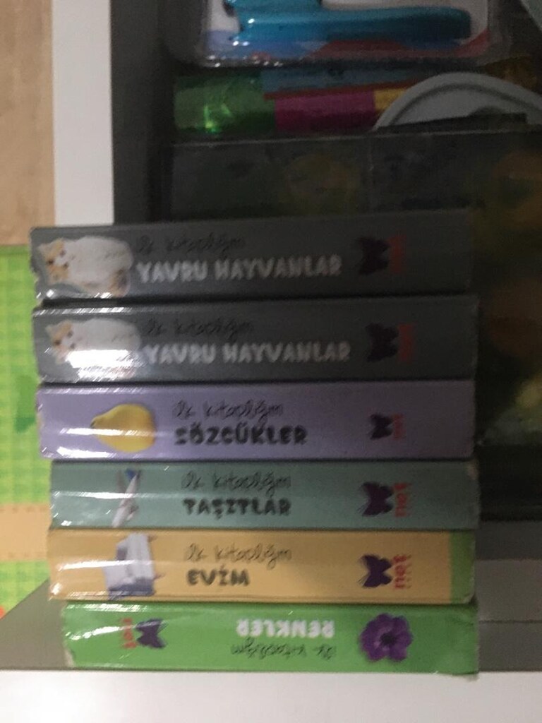 Çocuk bebek için eğitici flash cards ve kalın karton kitaplar - 6